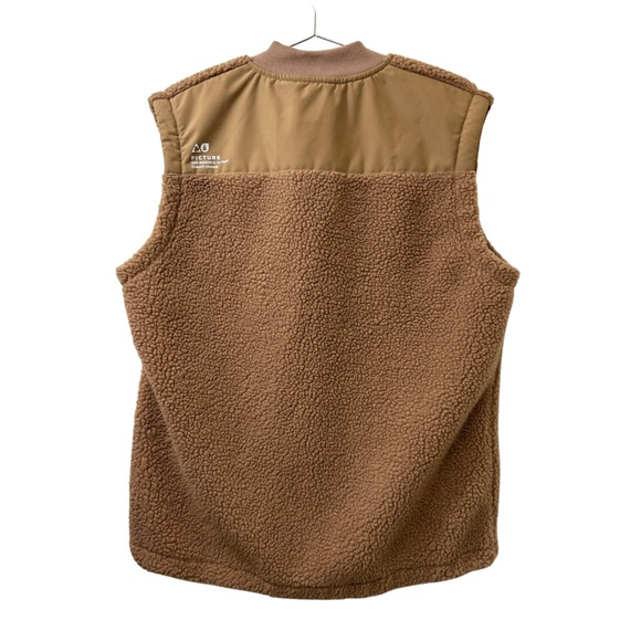 Picture Organic Clothing ENDERBY FLEECE VEST Sherpa Fleece Vest Men’s Medium - Picture 6 of 9